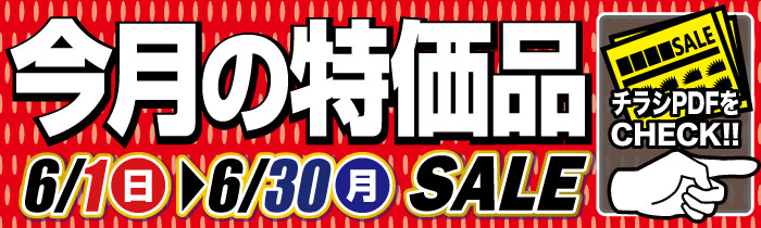 今月の特価品【PDFチラシ】