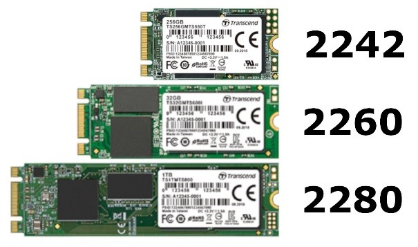 M.2 SSDのサイズ