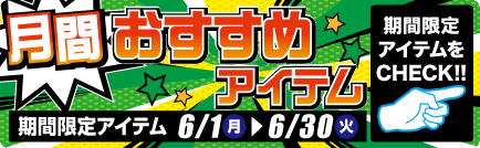 月間 おすすめアイテム