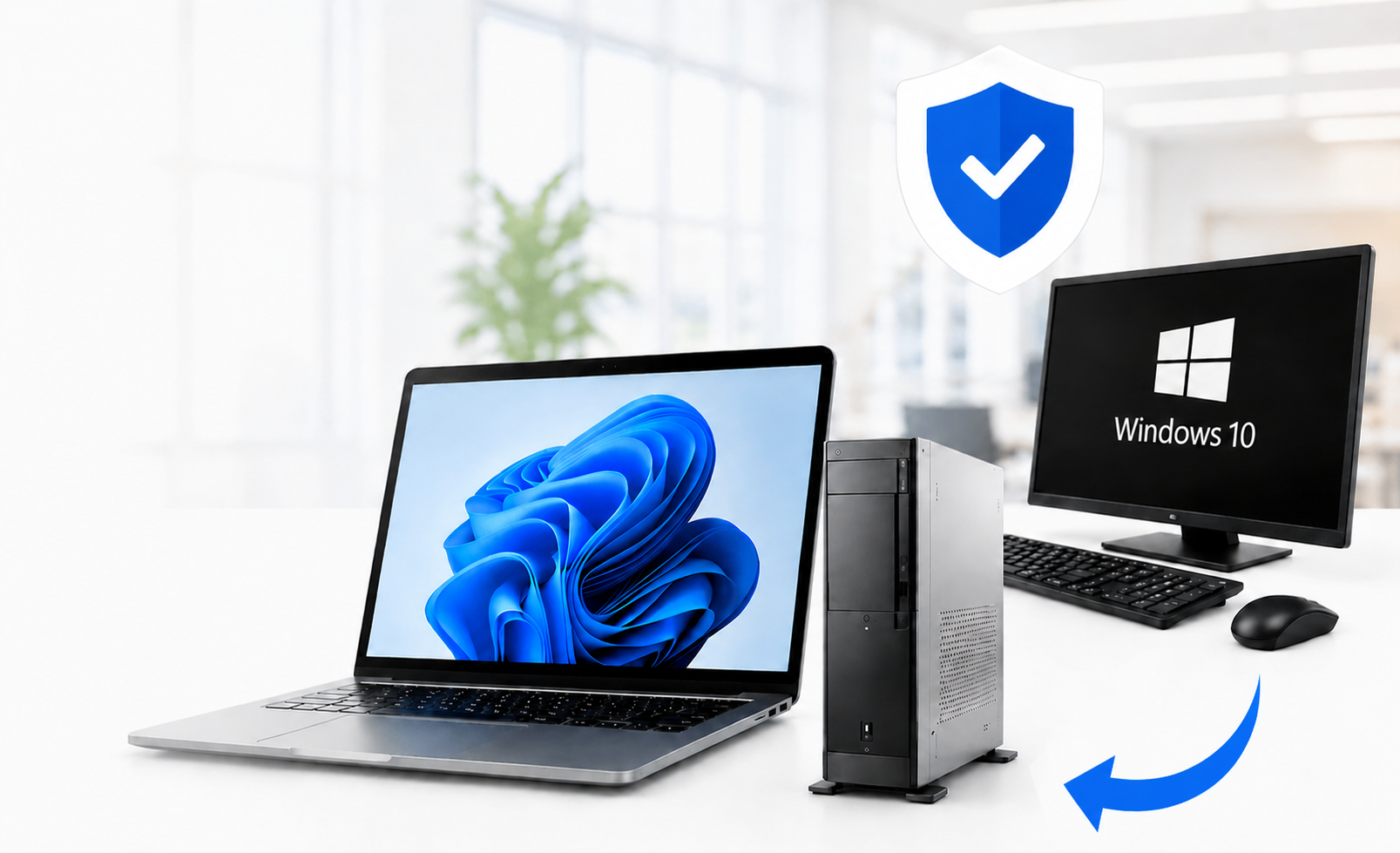 Windows10から新しいPC環境へ移行するイメージ
